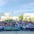 嘉基號召200人掃街 推動無菸無檳健康社區