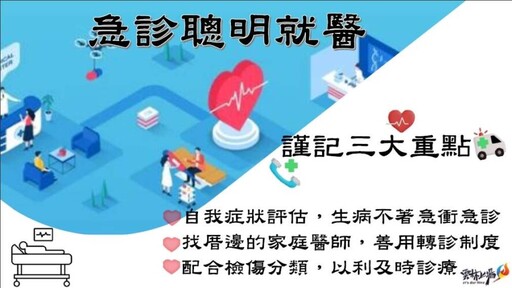 呼籲民眾“小病勿直衝急診”落實分級醫療資源留給重症