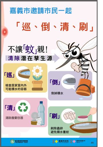 颱風過後落實「巡、倒、清、刷」 嘉義市提高警「孓」全面封殺