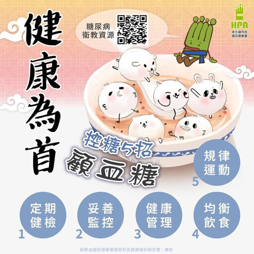 「世界糖尿病日」呼籲控糖五原則 全民一起顧健康