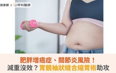 肥胖增癌症、關節炎風險！減重不見成效？胃鏡袖狀縫合縮胃術助攻