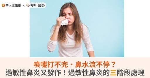 噴嚏打不完、鼻水流不停？過敏性鼻炎又發作！過敏性鼻炎的三階段處理