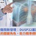 國衛院新發現：DUSP22基因在肺腺癌的關鍵角色，助力精準標靶治療！