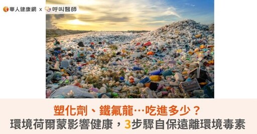 塑化劑、鐵氟龍…吃進多少？環境荷爾蒙影響健康，3步驟自保遠離環境毒素