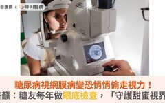 糖尿病視網膜病變恐悄悄偷走視力！醫籲：糖友每年做眼底檢查，「守護甜蜜視界」