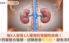 每8人就有1人罹慢性腎臟性疾病！中西醫整合醫療，逆轉患者腎功能，避免洗腎