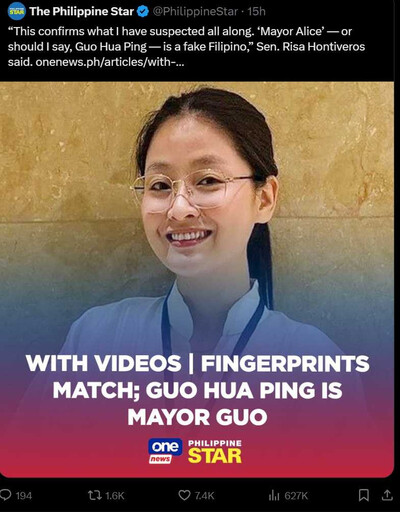 菲律賓女市長是中國間諜？她涉嫌扶植詐騙園區「假身份參選」 指紋還與間諜相同