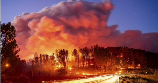 美國加州野火4小時「燒毀4.5萬英畝土地」 相當於4.2個港湖區