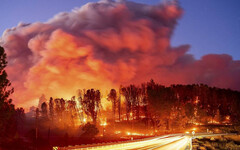 美國加州野火4小時「燒毀4.5萬英畝土地」 相當於4.2個港湖區