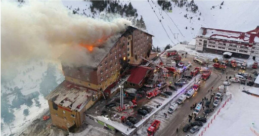 土耳其滑雪度假酒店大火屋頂被燒光 釀66死51傷