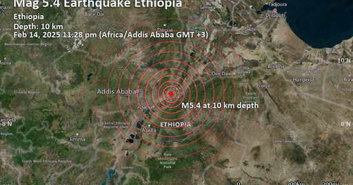 衣索比亞爆發規模6地震 119公里外首都也有感