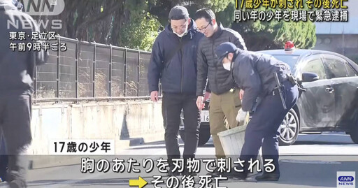 東京街頭凌晨發生命案！17歲少年被朋友「拿刀刺傷右胸」身亡