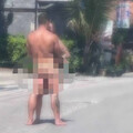 情侶路中央全裸相擁！落網辯稱「表達愛」 男子調查過程情緒失控被強制送醫