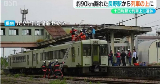 JR列車離奇命案!「男屍趴車頂」數小時才被乘客發現