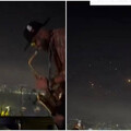 伊朗報復以色列 黎巴嫩民眾開趴狂歡！拿手機搶拍飛彈