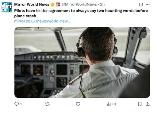 瑞士機師遇空難前總會說這兩個字 傳為飛行文化默契