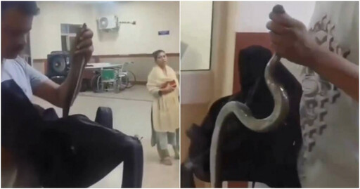 受傷奔醫院!印度男「捉兇手就醫」包包一打開全場狂退後