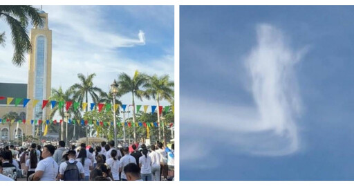 耶穌現身雲端?菲律賓聖殿上空驚見聖像雲 信徒熱議奇景