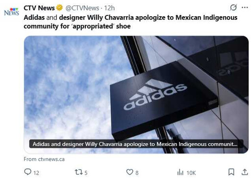 墨西哥政府控Adidas涉挪用原住民涼鞋設計 要求賠償並啟動法律行動