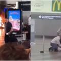 米蘭機場驚傳暴徒「縱火砸櫃檯」 旅客尖叫逃竄驚悚畫面曝光