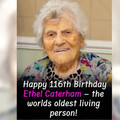 英國奶奶迎116歲生日！取代巴西修女成「最長壽超級人瑞」 她曝養生秘訣
