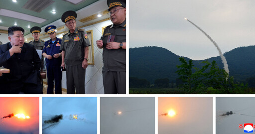 北韓試射2枚「新型」防空飛彈! 金正恩到場監督指揮