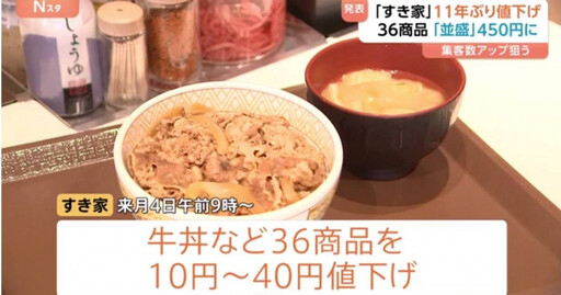日本Sukiya陷食安危機!睽違11年全面降價挽回顧客