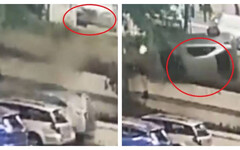 神技！嬤誤踩油門車飛5公尺「翻360度停車成功」 網笑翻：滿分20分