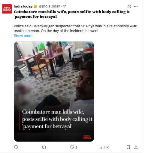 懷疑妻子外遇！人夫持鐮刀殺妻 他與屍體自拍上傳稱是「背叛代價」