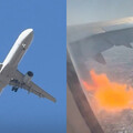驚悚！美航剛升空「引擎竄出火光」 機長載153人緊急返航