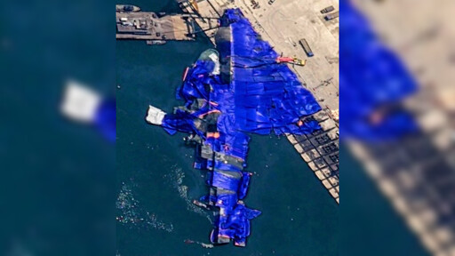藍色大膠帶貼住側翻戰艦 金正恩抓捕3主管：「徹底疏忽而導致的犯罪行為」