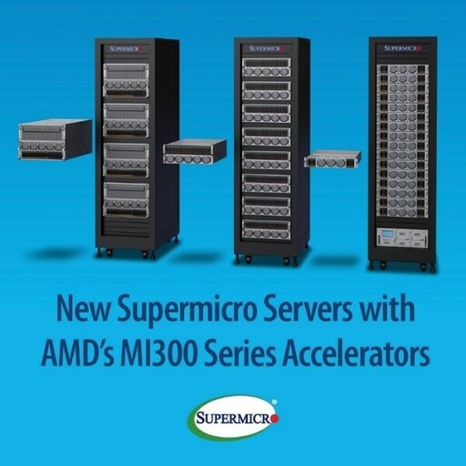 Supermicro 支援 AMD Instinct MI300 系列加速器，而擴展人工智能和 GPU 機架規模解決方案