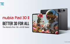 中興通訊在MWC24發佈全球首款5G+AI裸眼3D平板nubia Pad 3D II
