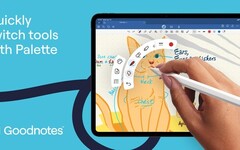 Goodnotes 針對 Apple Pencil Pro 推出全新功能，包括面板（Palette）和動態墨水（Dynamic Ink）