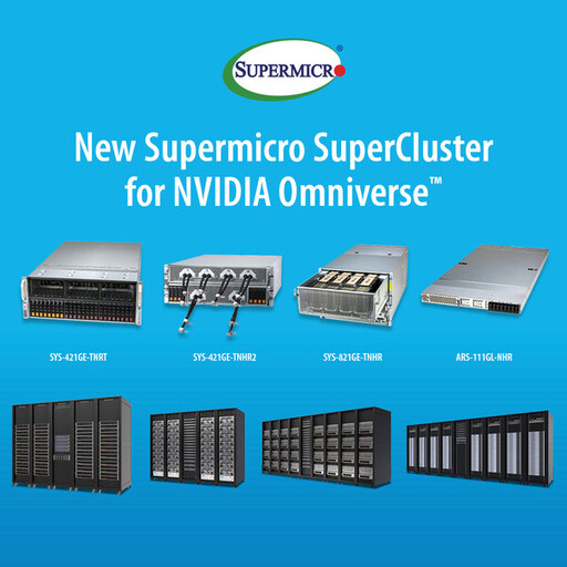 Supermicro推出適用於NVIDIA Omniverse的隨插即用 SuperCluster，為開發者提供可擴充的效能、彈性和資源最佳化性能