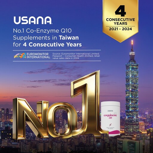 五個 USANA 國家或地區市場因產品卓越而受歐睿國際表揚