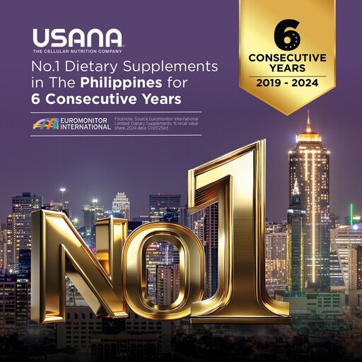 五個 USANA 國家或地區市場因產品卓越而受歐睿國際表揚