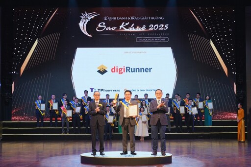 昕力資訊 digiRunner 榮獲越南資訊界奧斯卡 Sao Khue Awards