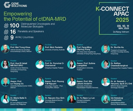 聚焦ctDNA-MRD：Gene Solutions舉辦K-CONNECT APAC 2025峰會，推動亞太精准腫瘤學合作