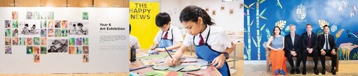 香港思貝禮國際學校攜手英國知名藝術家Eleanor McColl，共同打造獨一無二的六年級藝術展覽及壁畫項目
