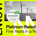 ENNOVI連續第五年榮獲EcoVadis白金級可持續發展評級（EcoVadis Platinum Sustainability Rating）殊榮