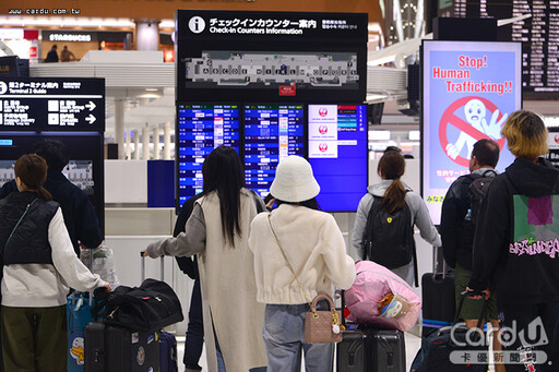 1月出國人次逾128萬 近50萬旅次首選日本