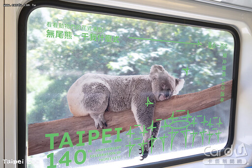 台北建城140週年好嗨 動物百式車廂無敵可愛