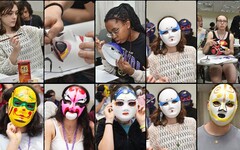 法國高中生在文化大學體驗京劇臉譜文化