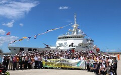 參訪國家海巡基地 海外僑領見證臺灣海防能量