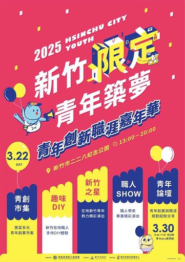 新竹市青年創新職涯嘉年華3/22盛大登場！ 代理市長邱臣遠鼓勵青年發掘職涯無限可能