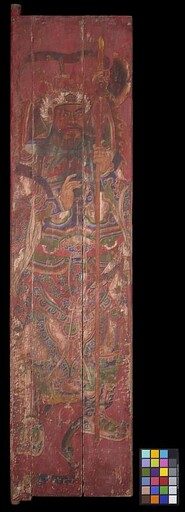 一代大師陳玉峰藝師遺作．嶄新登場 臺南市一般古物「陳德聚堂神荼鬱壘門神彩繪」
