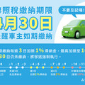 使用牌照稅繳納期限至4/30 竹市稅務局提醒車主依限儘速繳納