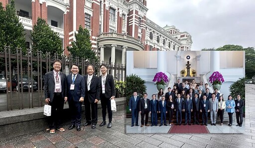 化妝品美髮美容百位代表參訪總統府 陳政治理事長陳耀寬博士業界發聲