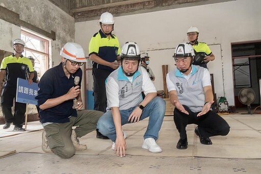 新竹市定古蹟消防博物館修復工程 邱臣遠代理市長視察確保古蹟保存兼具防災教育功能